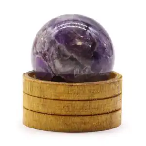 Gemstone Sphere 50mm – African Amethyst with Stand | www.artisangoods.co.uk