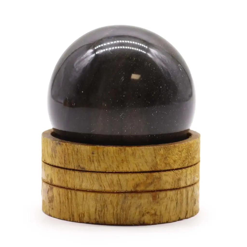 Gemstone Sphere 50mm – Ocean Agate with Stand | www.artisangoods.co.uk