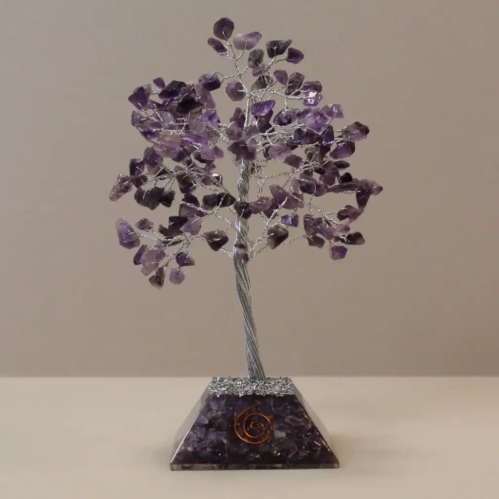 Gemstone Tree with Organite Base – 160 Stone – Amethyst | www.artisangoods.co.uk Gemstone Tree with Organite Base – 160 Stone – Amethyst | www.artisangoods.co.uk