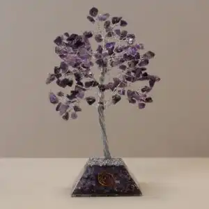 Gemstone Tree with Organite Base – 160 Stone – Amethyst | www.artisangoods.co.uk 1