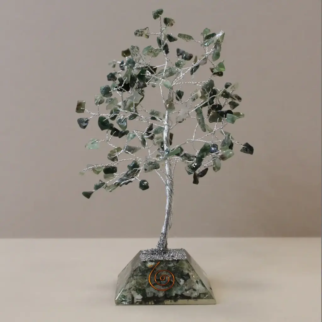 Gemstone Tree with Organite Base – 160 Stone – Moss Agate | www.artisangoods.co.uk Gemstone Tree with Organite Base – 160 Stone – Moss Agate | www.artisangoods.co.uk