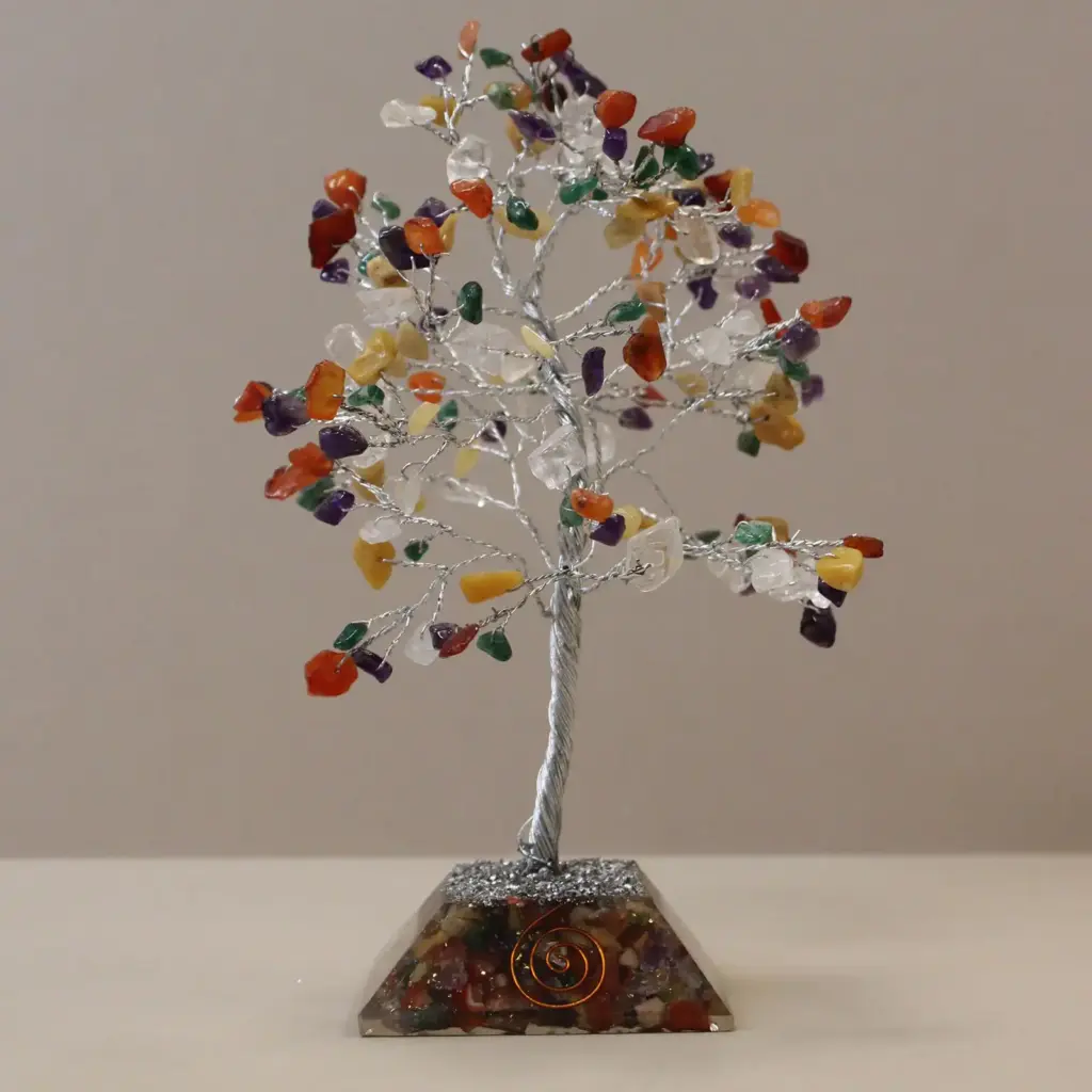Gemstone Tree with Organite Base – 160 Stone – Multi | www.artisangoods.co.uk Gemstone Tree with Organite Base – 160 Stone – Multi | www.artisangoods.co.uk