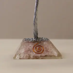 Gemstone Tree with Organite Base – 160 Stone – Rose Quartz | www.artisangoods.co.uk 3