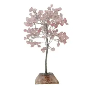 Gemstone Tree with Organite Base – 160 Stone – Rose Quartz | www.artisangoods.co.uk 4
