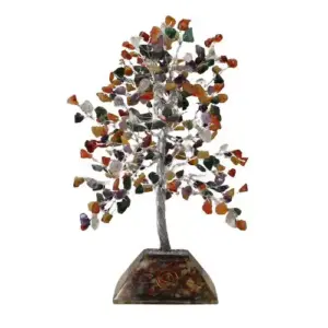 Gemstone Tree with Organite Base – 320 Stone – Multi | www.artisangoods.co.uk 3