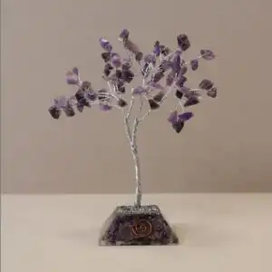 Gemstone Tree with Organite Base – 80 Stone – Amethyst | www.artisangoods.co.uk 1
