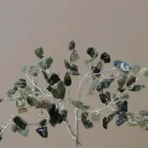 Gemstone Tree with Organite Base – 80 Stone – Moss Agate | www.artisangoods.co.uk 1