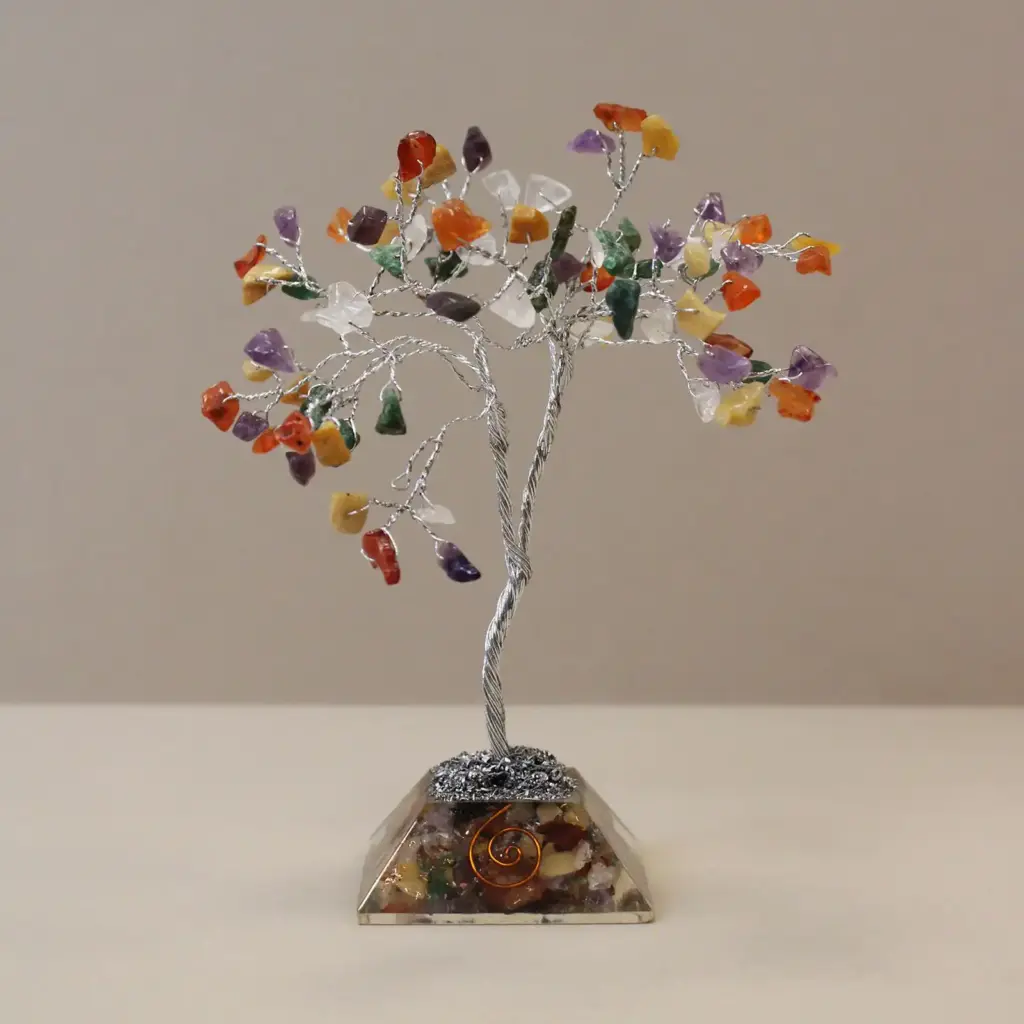 Gemstone Tree with Organite Base – 80 Stone – Multi | www.artisangoods.co.uk 4