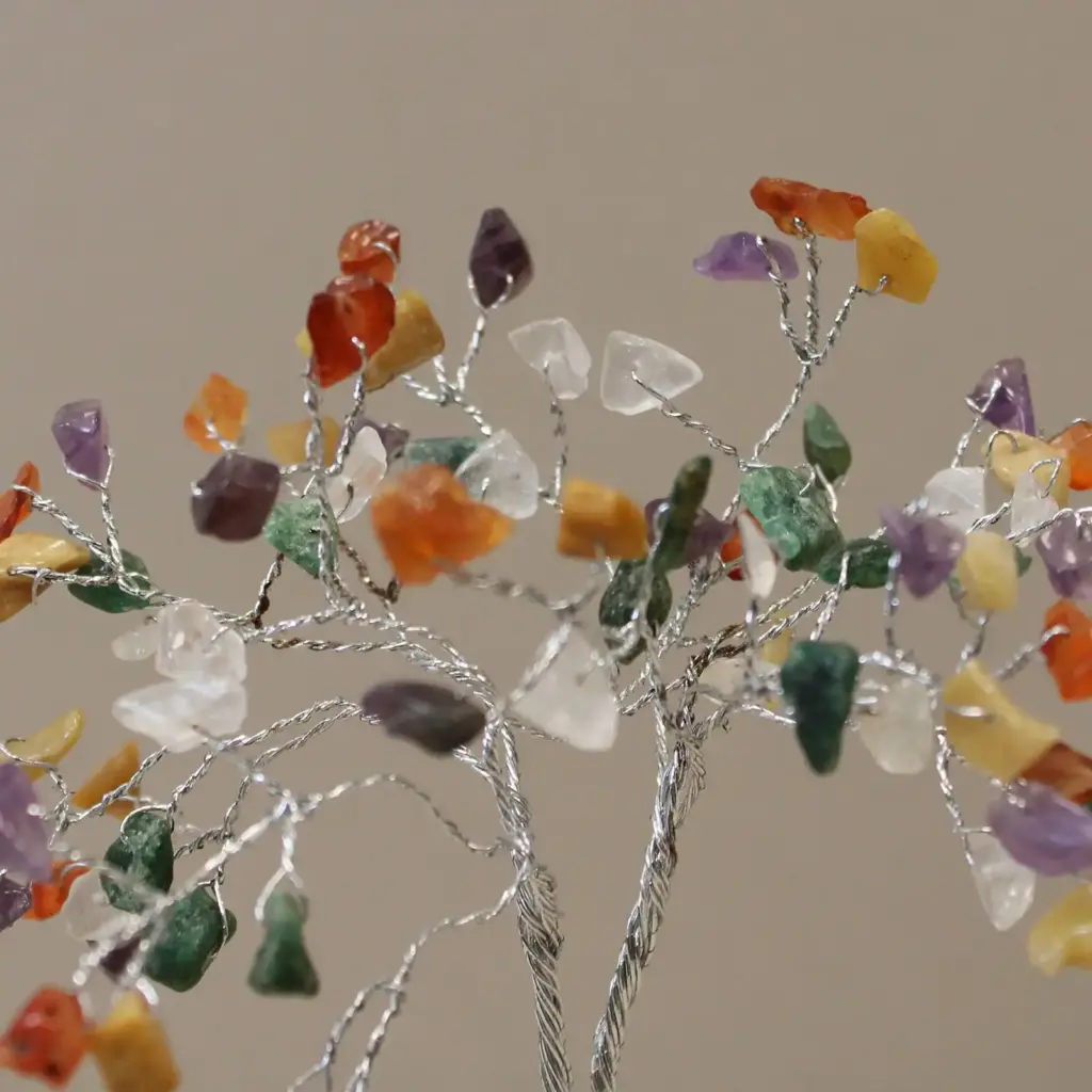 Gemstone Tree with Organite Base – 80 Stone – Multi | www.artisangoods.co.uk 2