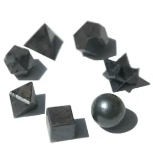 Geometric Seven Piece Black Agate Set | www.artisangoods.co.uk 2