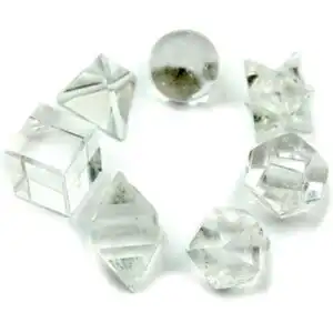 Geometric Seven Piece Crystal Set | www.artisangoods.co.uk 1
