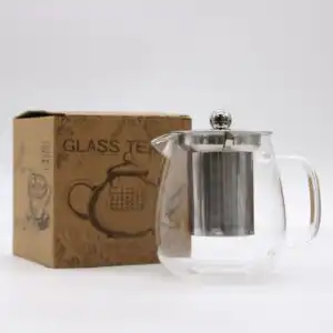 Glass Infuser Teapot – Contemporary – 550ml | www.artisangoods.co.uk 1
