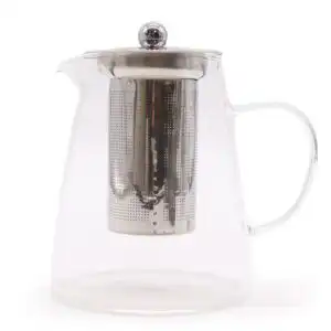 Glass Infuser Teapot – Flask Shape – 950ml | www.artisangoods.co.uk