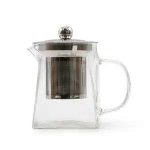 Glass Infuser Teapot – Tower Shape – 350ml | www.artisangoods.co.uk 1