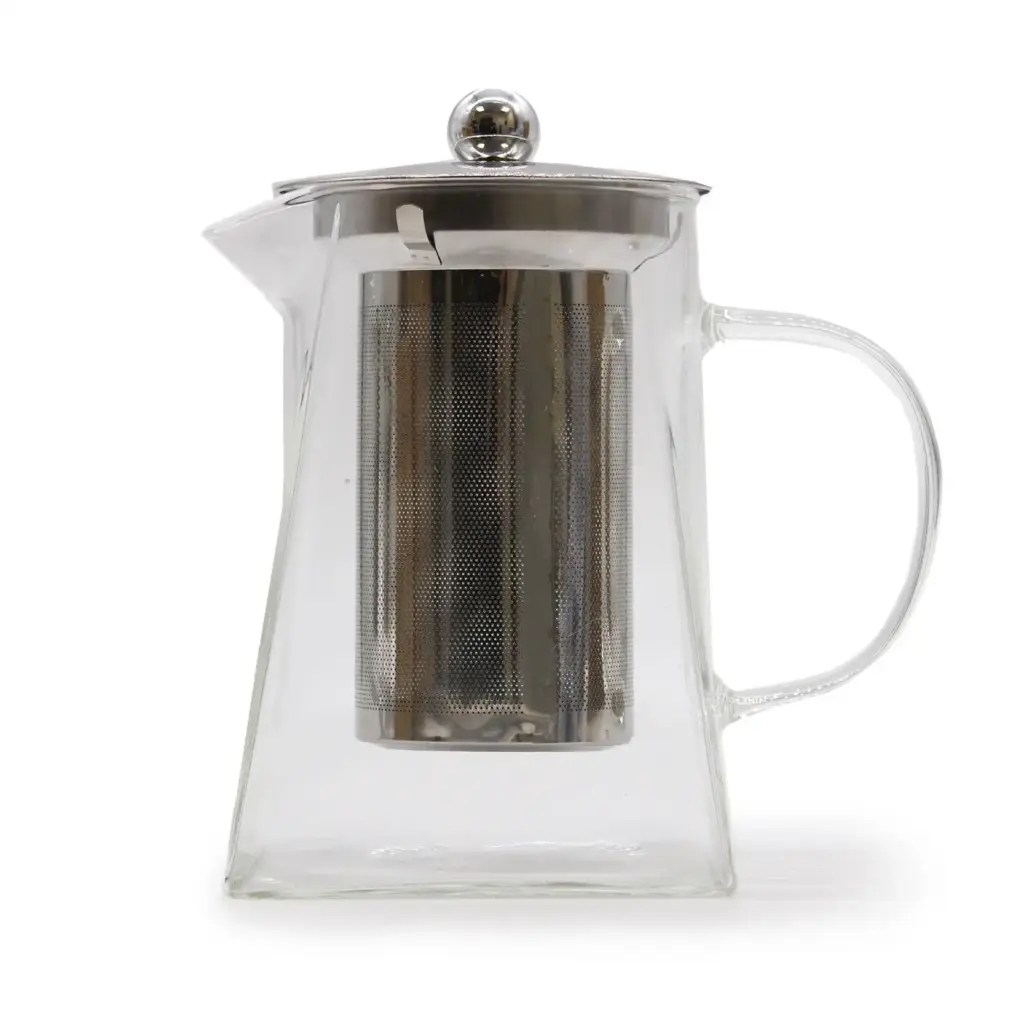Glass Infuser Teapot – Tower Shape – 780ml | www.artisangoods.co.uk
