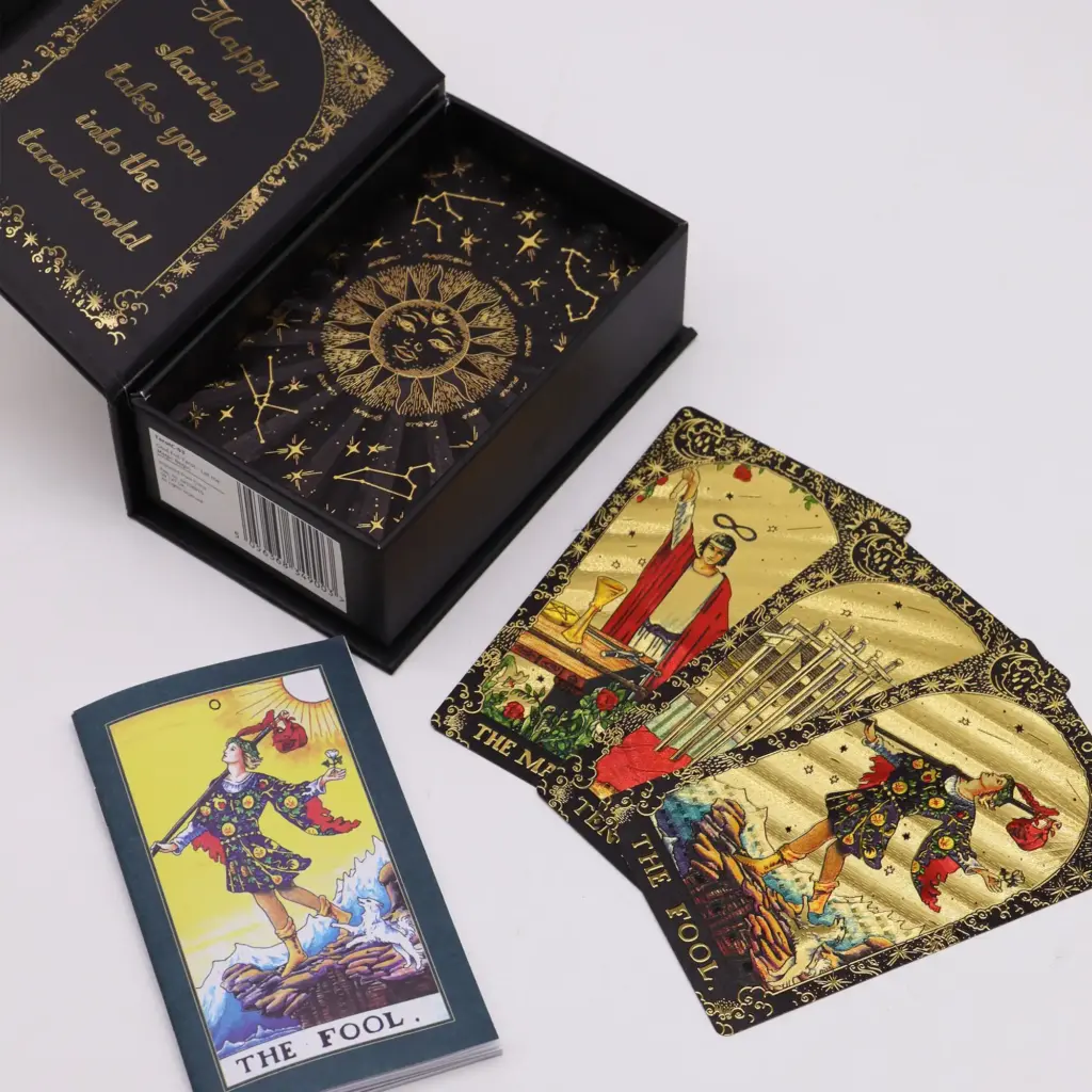 Gold Foil Tarot – Let the Magic Begin – Gift Box | www.artisangoods.co.uk 2 Gold Foil Tarot – Let the Magic Begin – Gift Box | www.artisangoods.co.uk 2