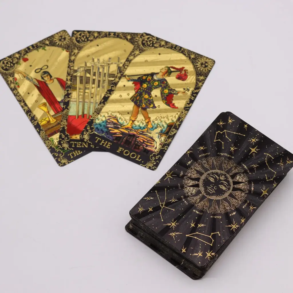 Gold Foil Tarot – Let the Magic Begin – Gift Box | www.artisangoods.co.uk 3 Gold Foil Tarot – Let the Magic Begin – Gift Box | www.artisangoods.co.uk 3