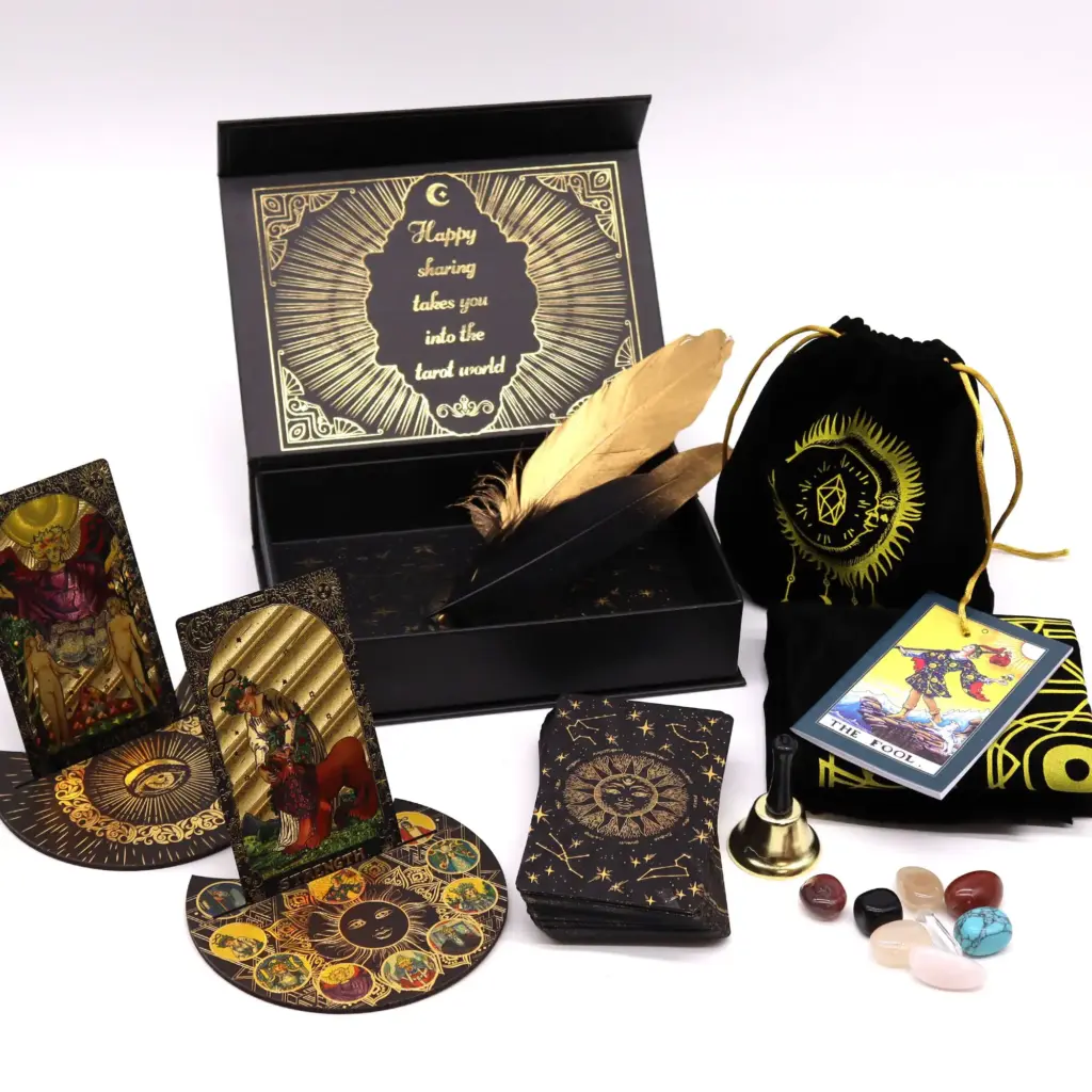 Gold Foil Tarot – Let the Magic Begin – Gift Set | www.artisangoods.co.uk 2