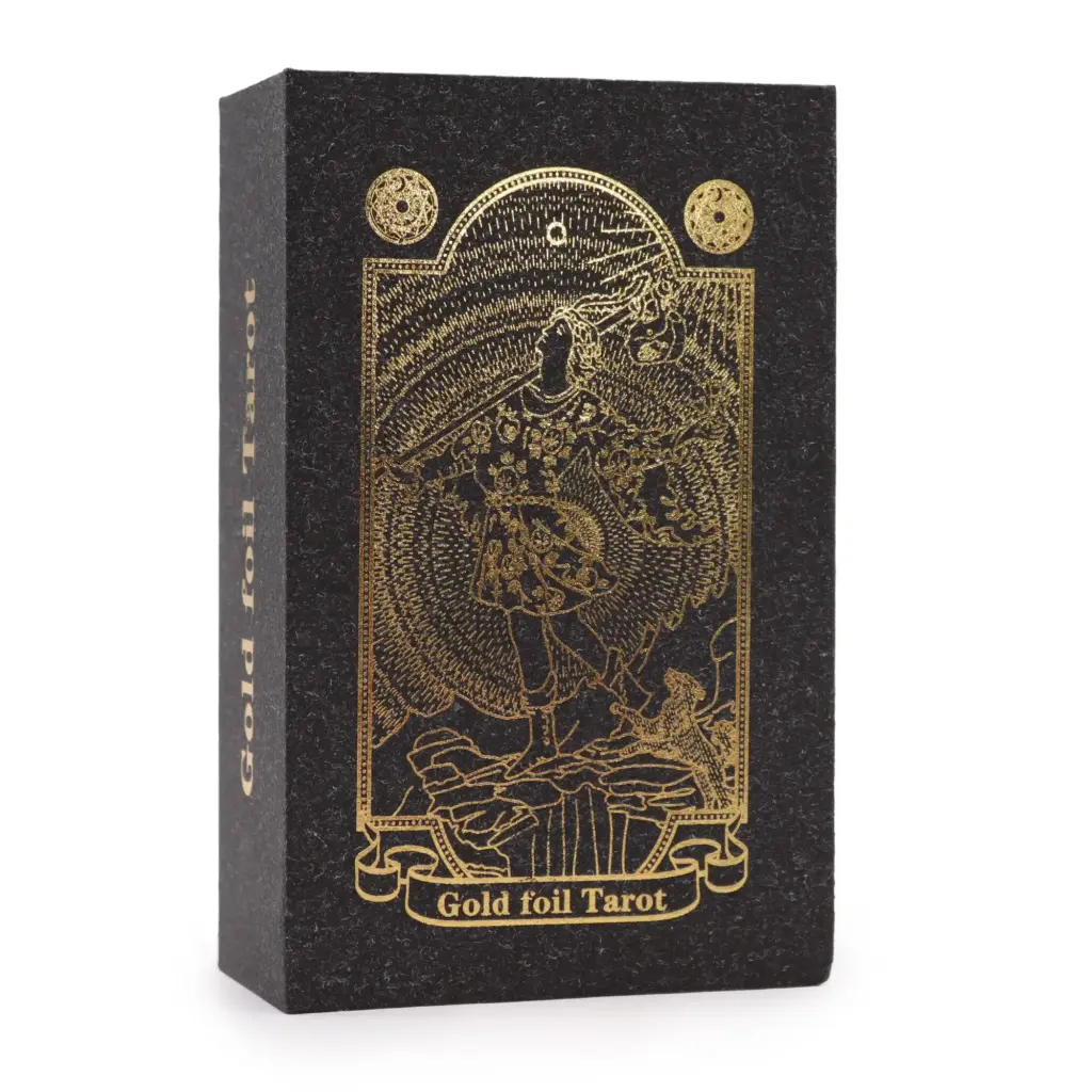 Gold Foil Tarot Set with Book – Gift Box | www.artisangoods.co.uk