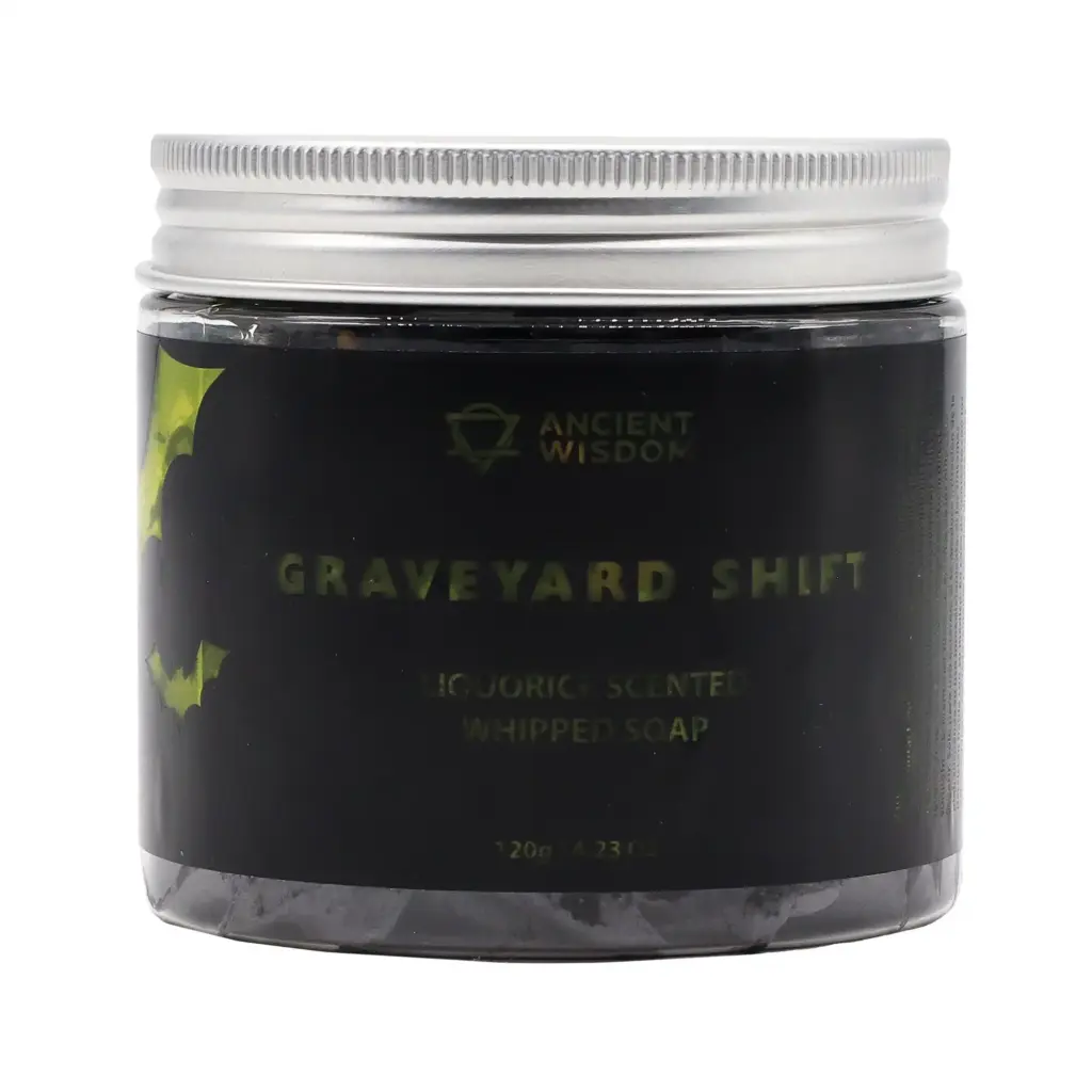 Graveyard Shift Whipped Soap 120g | www.artisangoods.co.uk
