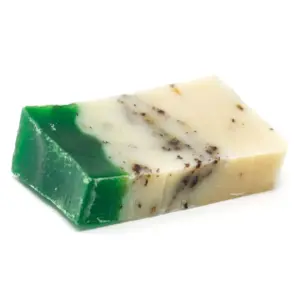 Green Tea – Olive Oil Soap – SLICE approx 100g | www.artisangoods.co.uk
