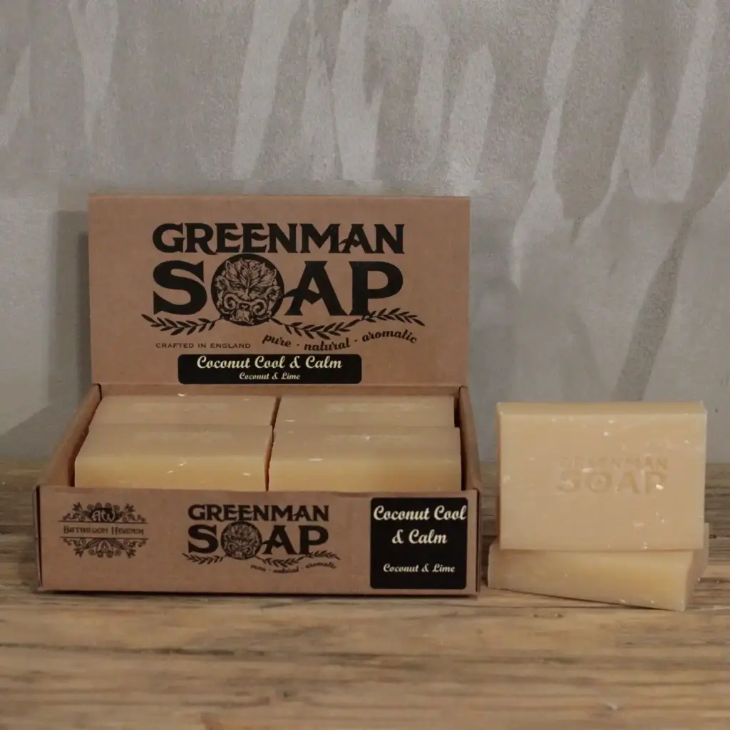 Greenman Soap Slice 100g – Coconut Cool & Calm | www.artisangoods.co.uk 5
