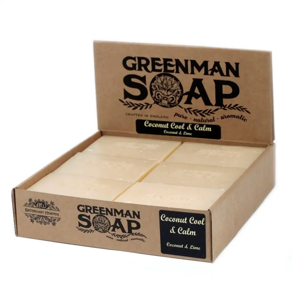 Greenman Soap Slice 100g – Coconut Cool & Calm | www.artisangoods.co.uk Greenman Soap Slice 100g – Coconut Cool & Calm | www.artisangoods.co.uk