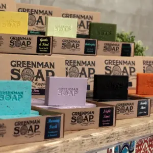 Greenman Soap Slice 100g – Manly Man | www.artisangoods.co.uk 7