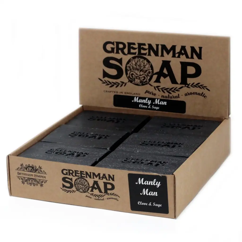 Greenman Soap Slice 100g – Manly Man | www.artisangoods.co.uk Greenman Soap Slice 100g – Manly Man | www.artisangoods.co.uk