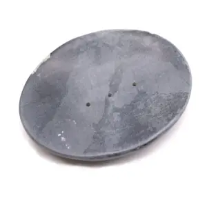 Grey Soapstone Soap Dish 10x12cm- Classic Oval | www.artisangoods.co.uk 4
