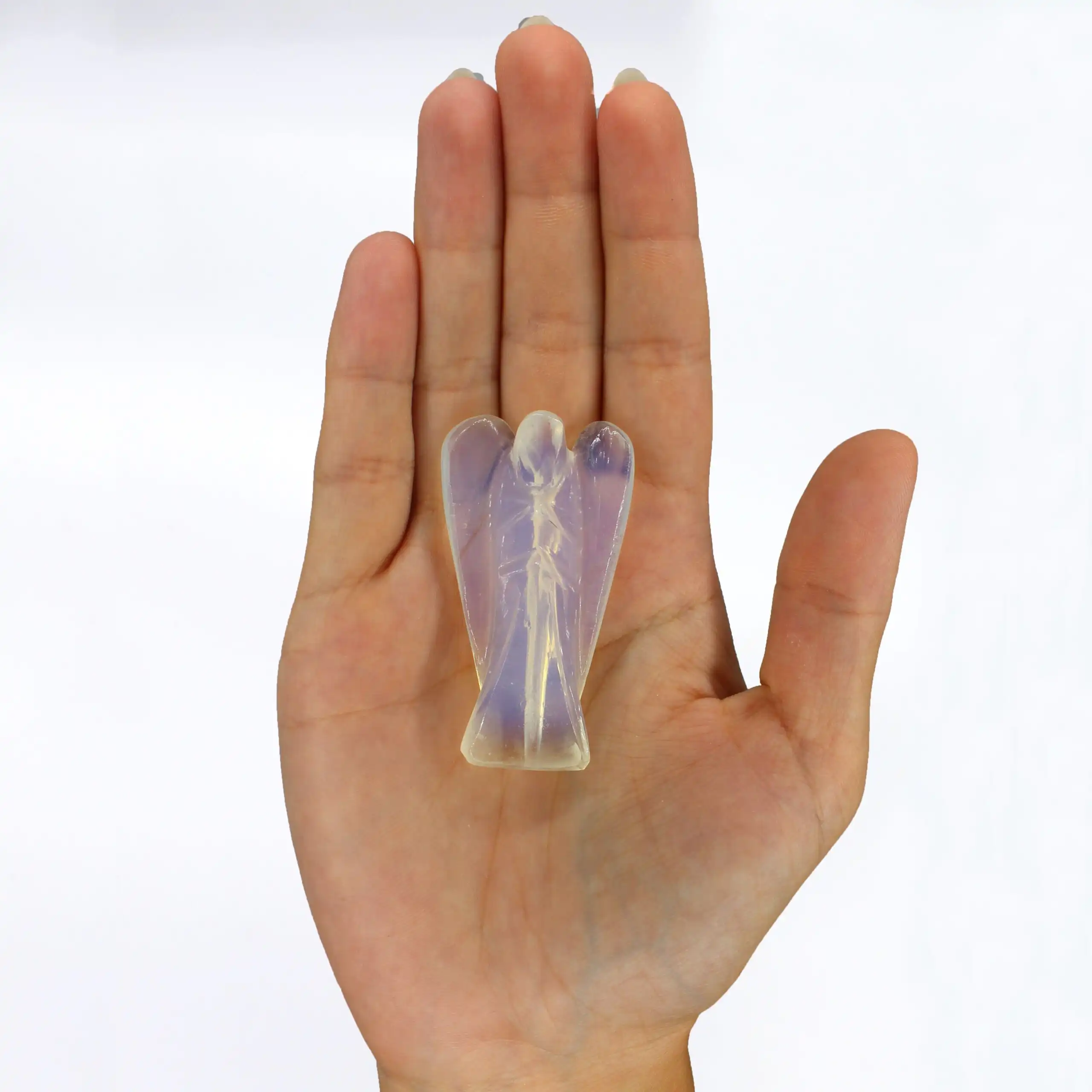 Hand Carved Gemstone Angel – Opalite | www.artisangoods.co.uk 4 Hand Carved Gemstone Angel – Opalite | www.artisangoods.co.uk 3