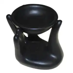 Helping Hand Oil Burner – Black | www.artisangoods.co.uk Helping Hand Oil Burner – Black | www.artisangoods.co.uk