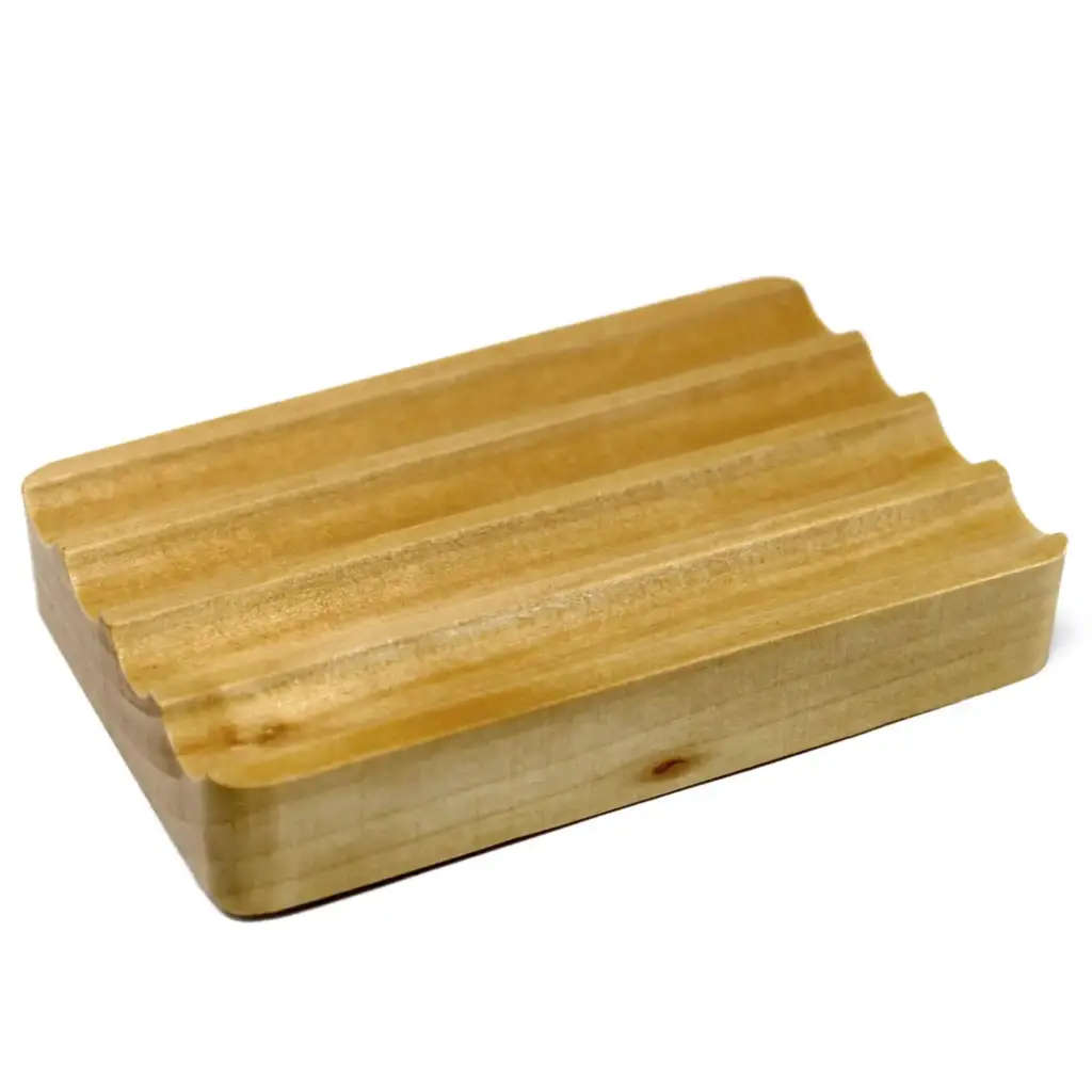 Hemu Wood Soap Dish – Corrugated | www.artisangoods.co.uk Hemu Wood Soap Dish – Corrugated | www.artisangoods.co.uk