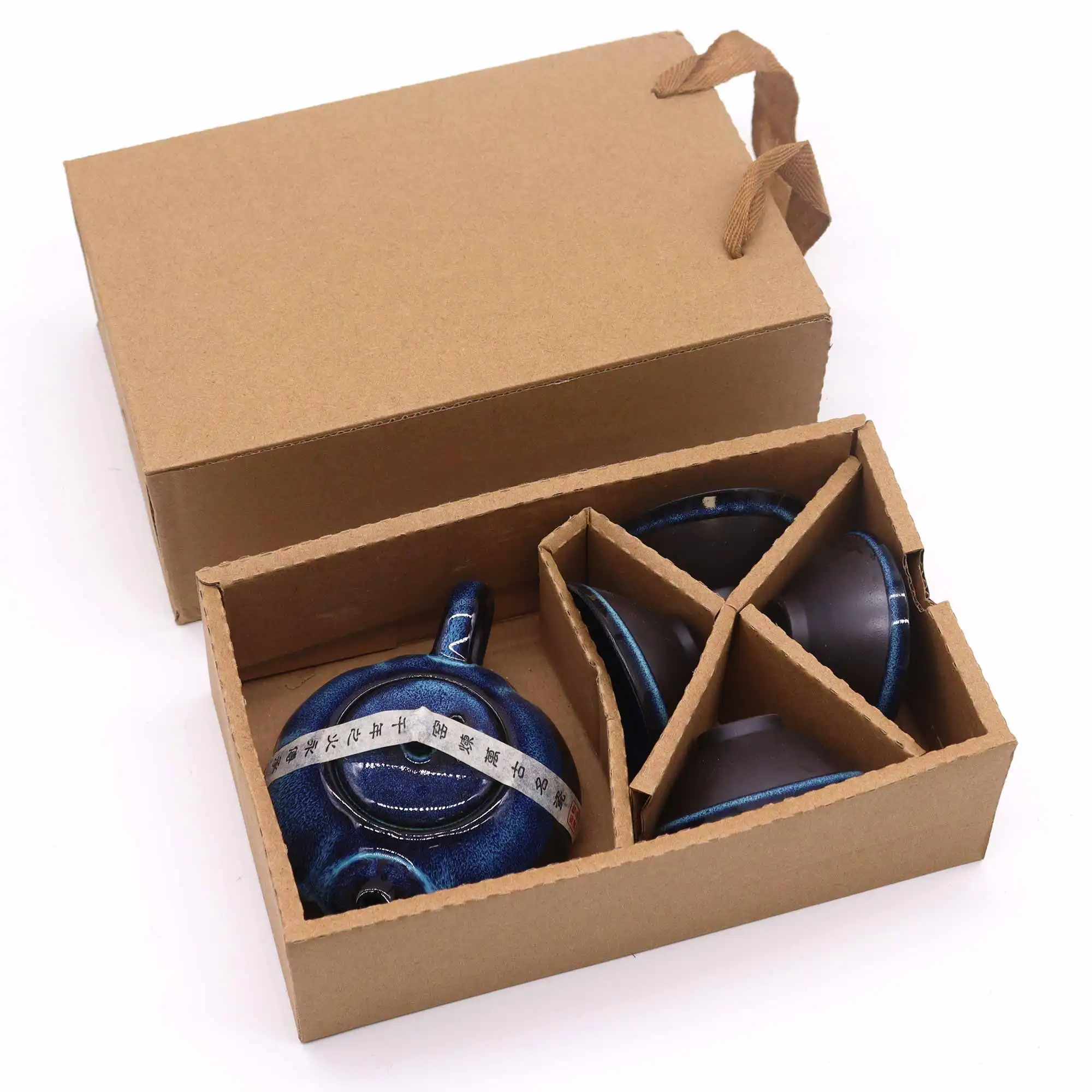 Herbal Blues Teapot Set – Pot & Four Cups | www.artisangoods.co.uk 4 Herbal Blues Teapot Set – Pot & Four Cups | www.artisangoods.co.uk 3