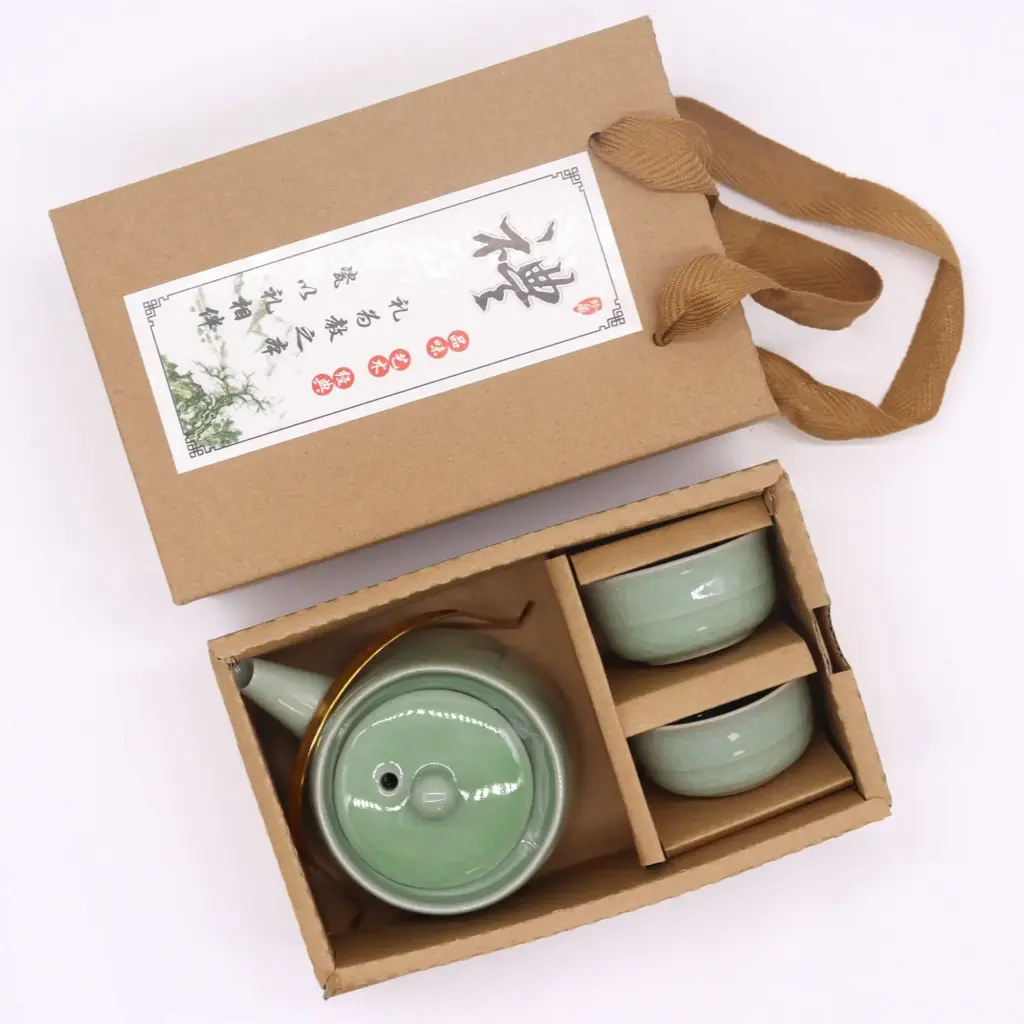 Herbal Jade Teapot Set – Pot & Two Cups | www.artisangoods.co.uk 5