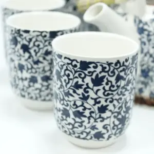 Herbal Teapot Set – Blue Pattern | www.artisangoods.co.uk 2