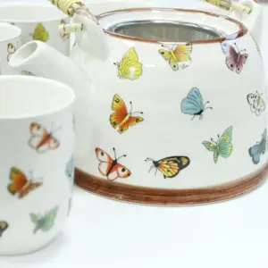 Herbal Teapot Set – Butterflies | www.artisangoods.co.uk 2