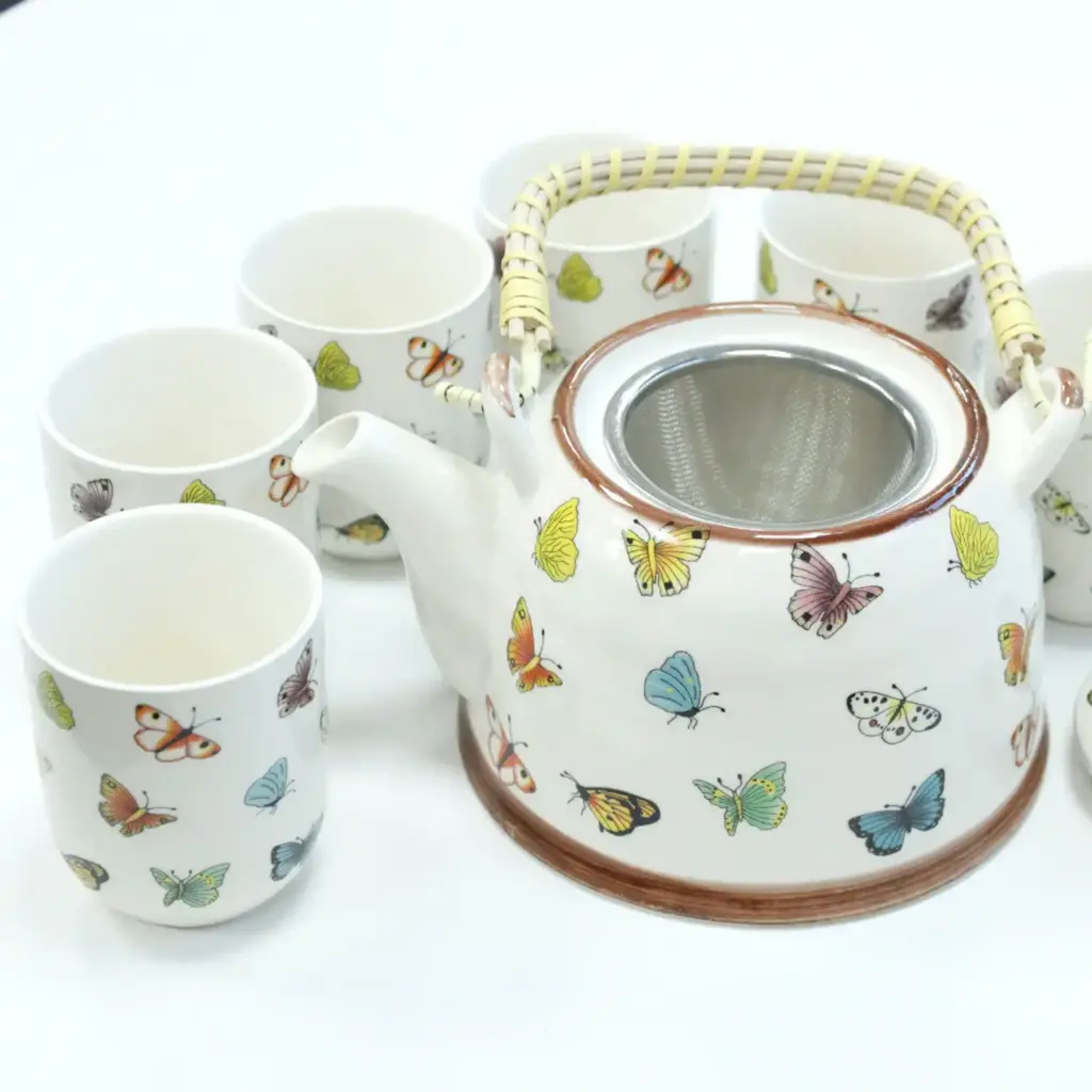 Herbal Teapot Set – Butterflies | www.artisangoods.co.uk