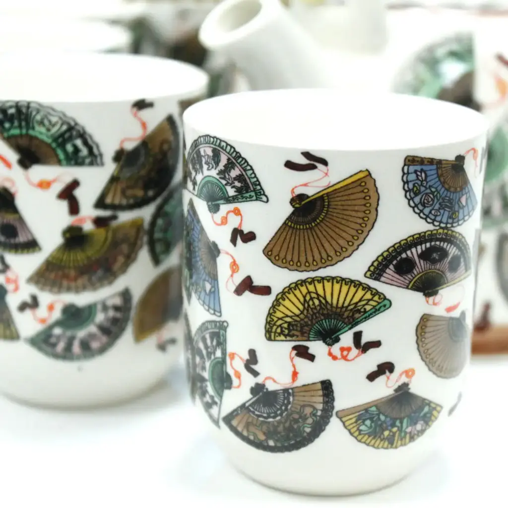 Herbal Teapot Set – China Fans | www.artisangoods.co.uk 5