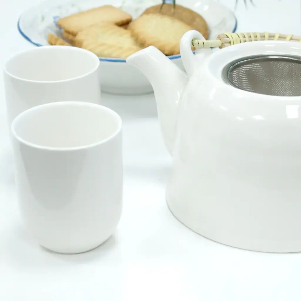 Herbal Teapot Set – Classic White | www.artisangoods.co.uk 4