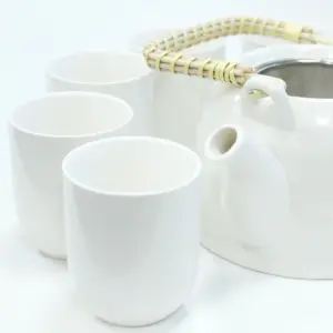 Herbal Teapot Set – Classic White | www.artisangoods.co.uk 3