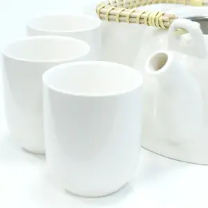 Herbal Teapot Set – Classic White | www.artisangoods.co.uk 2