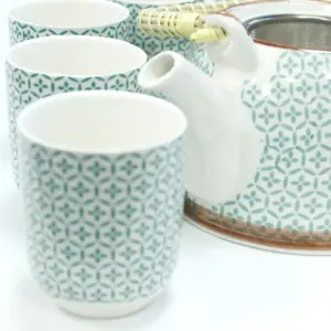 Herbal Teapot Set – Green Mosaic | www.artisangoods.co.uk 4