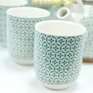 Herbal Teapot Set – Green Mosaic | www.artisangoods.co.uk 3