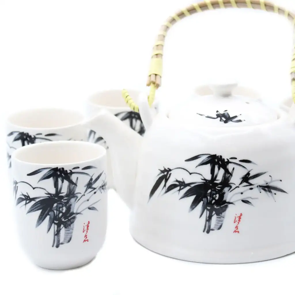 Herbal Teapot Set – White Stone Oriental | www.artisangoods.co.uk 4