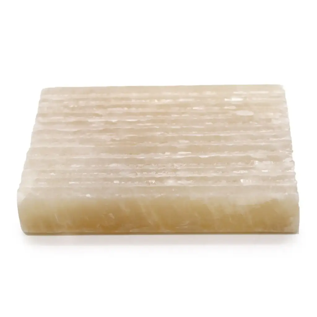 Honey Onxy Square Soap Dish | www.artisangoods.co.uk