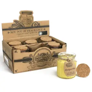 Honeysuckle Soy Pot of Fragrance Candles | www.artisangoods.co.uk 2