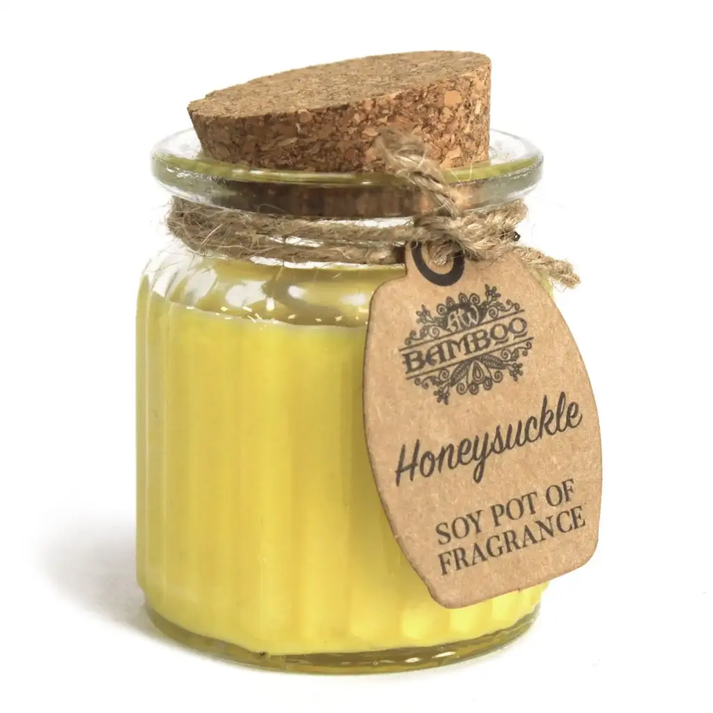 Honeysuckle Soy Pot of Fragrance Candles | www.artisangoods.co.uk