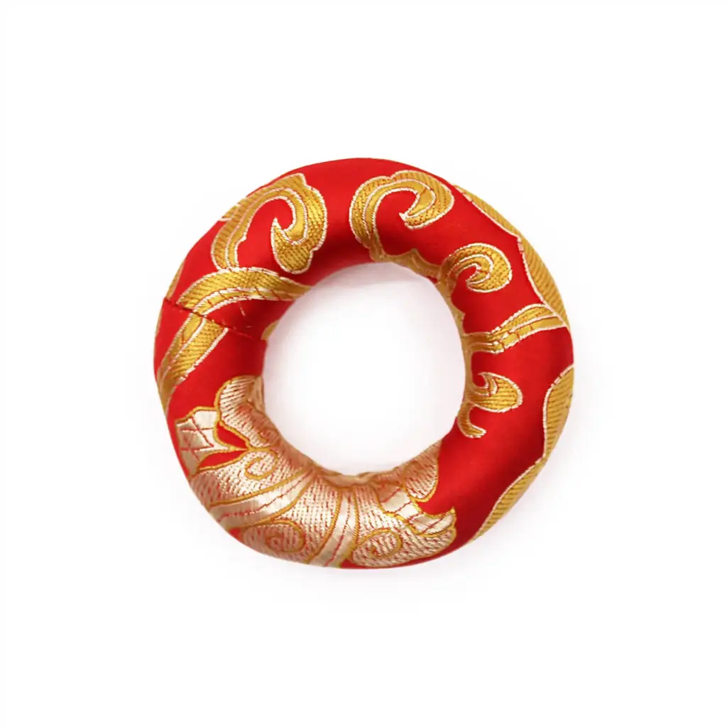 Hoop Cushion 8cm (for 10-12cm Singing Bowl) – Red | www.artisangoods.co.uk