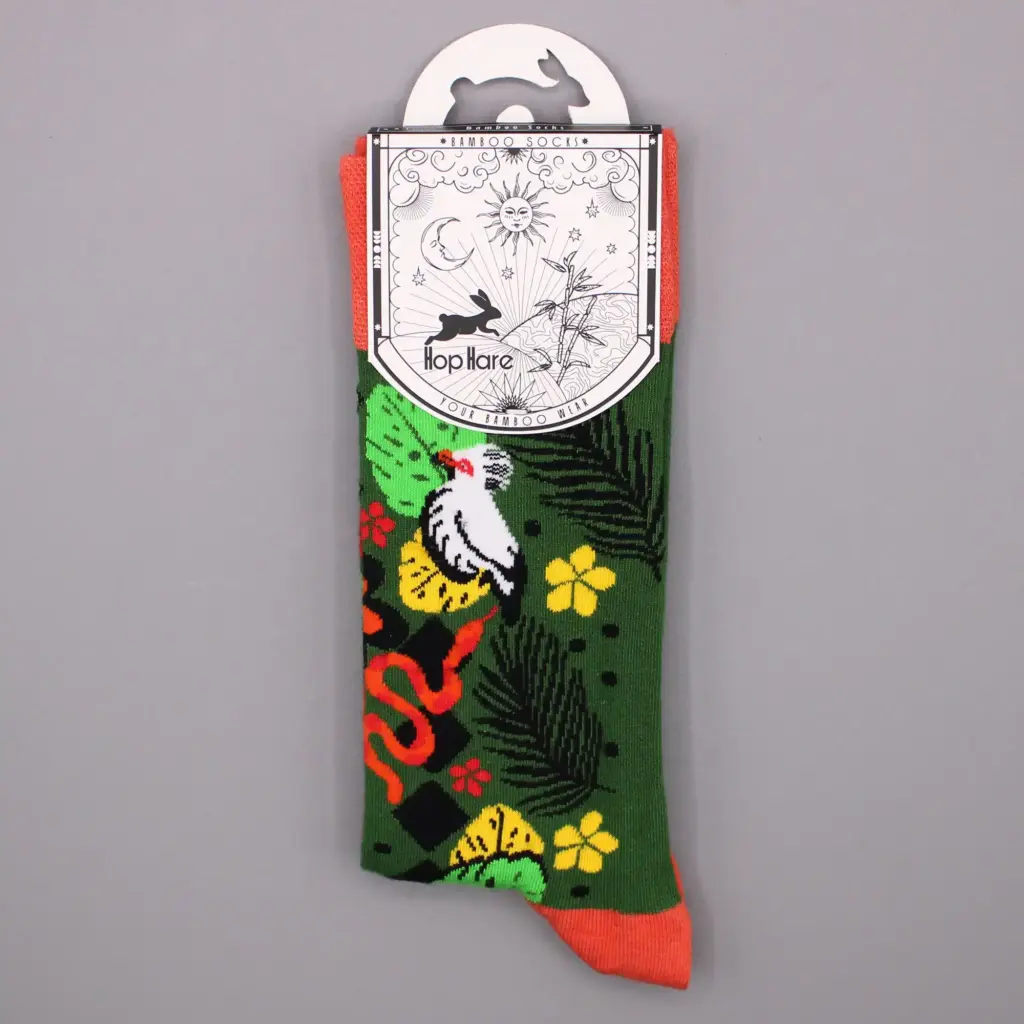 Hop Hare Bamboo Socks S/M – Bali Jungle | www.artisangoods.co.uk 3